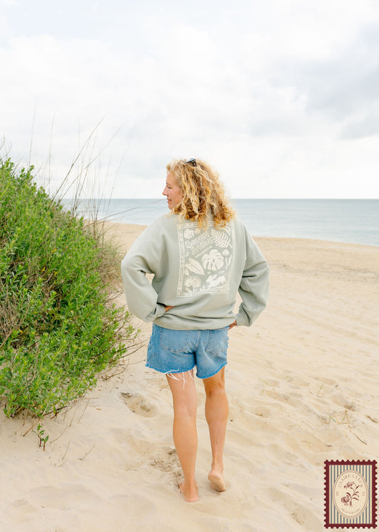 Coastal Garden Crewneck Sweatshirt