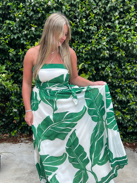 Monstera on My Mind Maxi Dress