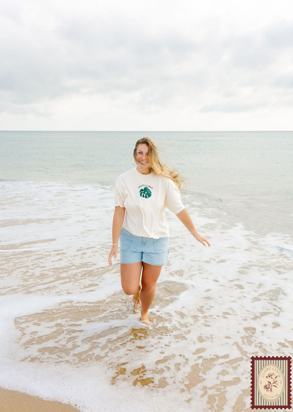 Coastal Garden Cropped Tee